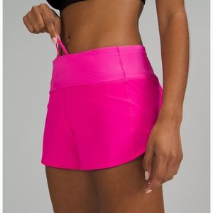 Lululemon Speed Up MR Short 4” Tall * Pow Pink